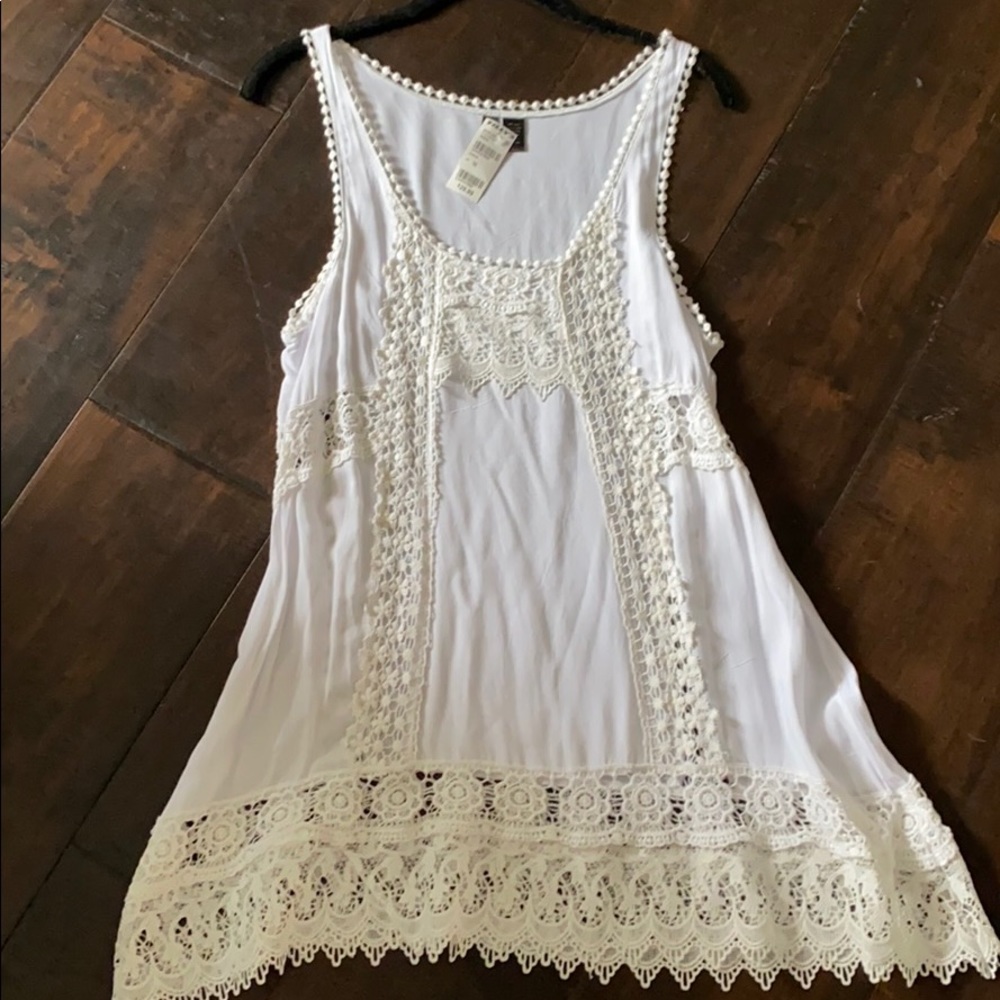 white lace dress